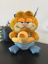 Vintage Dakin Garfield Soft Plush Toy In Swim Suit And Rubber Ring