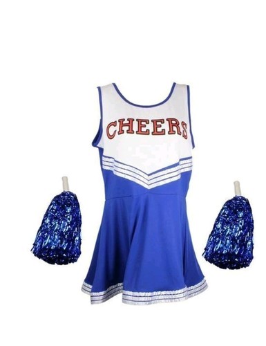 Cheerleader dress and pompoms - cheerleader,
