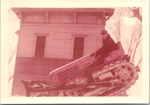 Vintage snowplow crawler - snowplow,