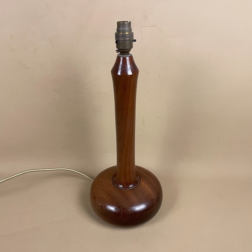 Vintage wood lamp smooth round - wood,