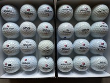 24 used, Pearl A condition, Wilson DuoSoft & Dx2 playable condition Golf Balls