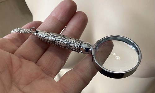Vintage original etched silver - vintage,