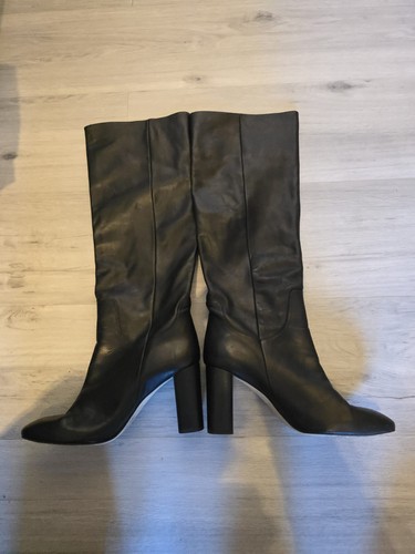 Zara real leather boots - zara,
