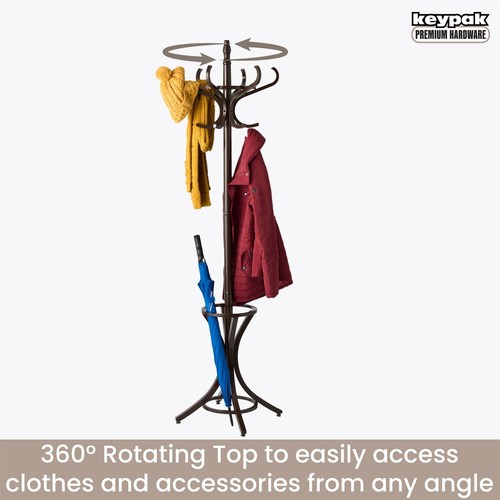 Wooden hat coat - coat, stand