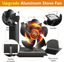Stove Top Fan 5 Blade Heat
