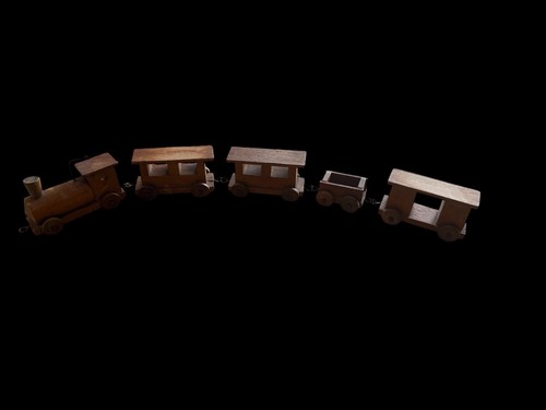 Vintage wooden train - vintage, and