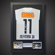 Neymar Jr Hand Signed Santos