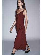Zara burgundy midi dress - zara,