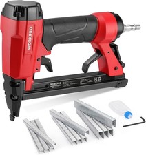 Air Staple Gun with 1884pcs Staples(6mm-16mm), 22GA / Type 7116, Lightweight Pne