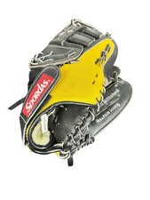 Sportdas 11” Baseball Softball Glove RHT Black Yellow Leather Rawhide Taiwan