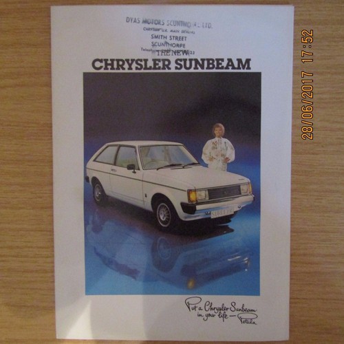 Chrysler sunbeam ls - chrysler, (talbot)