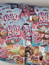 Complete Set 9 Packs (18 Pieces) UGLY CUTE Delish to Squish Sweet Axolotls Toys