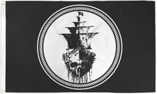 Ghost Ship Flag 3x5 ft Pirate