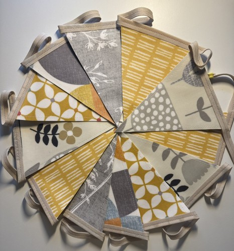 Handmade oilcloth bunting - oilcloth,