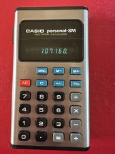Casio personal-8M Calculator. Fully working and tested. VFD display, nice, clean