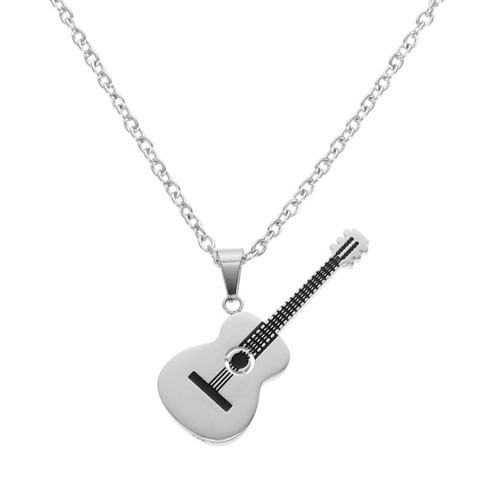Unique guitar necklace pendant - guitar,