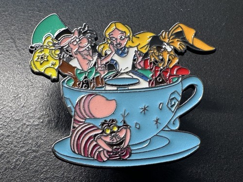 Alice wonderland enamel pin - in,
