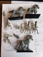 Warhammer Fantasy Battles 5th Ed Wood Elf Glade Riders x5 Metal OOP