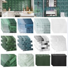 10X 3D Thick Peel and Stick Wall Tiles Stickers Backsplash for Kitchen Bathroom