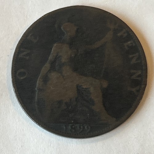 Victoria 1899 penny coin - 1899, 2