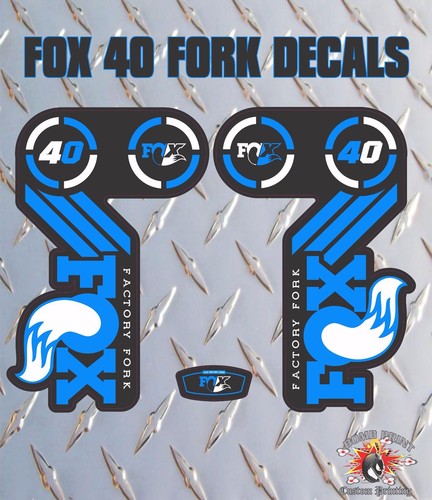 Fox blue fork - 40, stickers