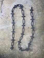Galvanised Spiked   Diamond Chain Link 183cm