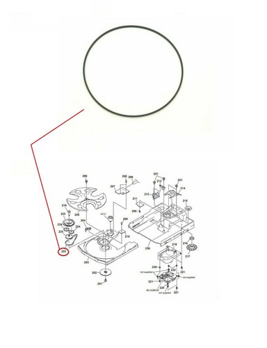 Mechanism rubber square - cd,