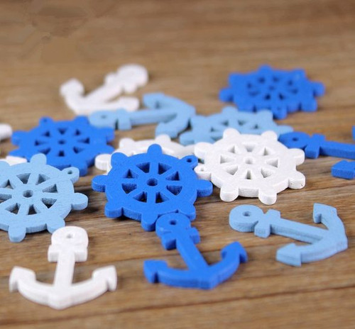 100x wooden navy - navy, wind