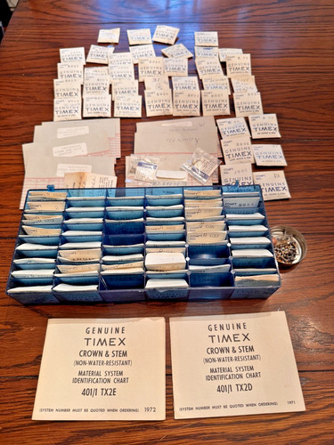 Vintage timex watch crown lot - timex,