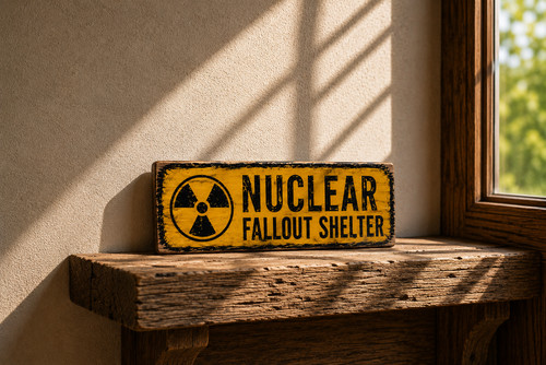 Nuclear fallout shelter retro