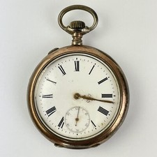 Antique C1890s Solid 800 Silver Cased JWC IWC Pocket Watch 5cm