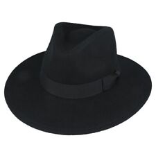 New Style Wide Brim Wool Crushable Fedora Hat - Men and Women