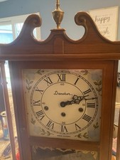 Vintage Rare Daneker  Pillar & Scroll WM Chime Mantle Clock   Germany