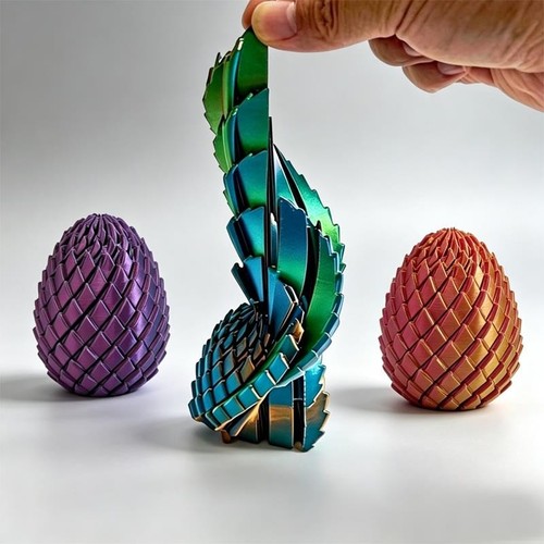 Printed dragon egg fidget - egg,
