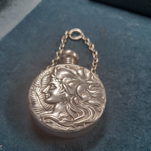 Silver art nouveau chatelaine