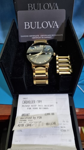 Bulova futuro gold - bulova, plated