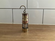 Vintage Brass/copper Miniature Miners Lamp Sir Humphry Davy 1778 - 1829 8cm high