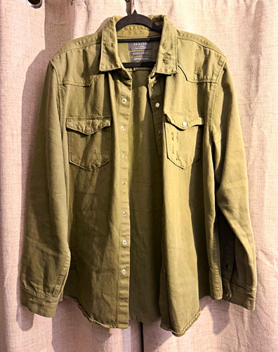 Primark men green cotton - men's,