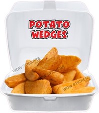 Potato Wedges in Take out box