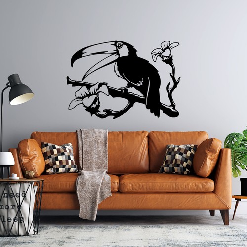 Wall art stickers toucan - stickers, home