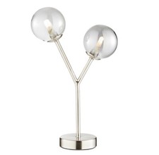 2 Light Table Lamp Light Satin