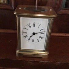 Antique Victorian/Edwardian Brass Carriage Clock in working order