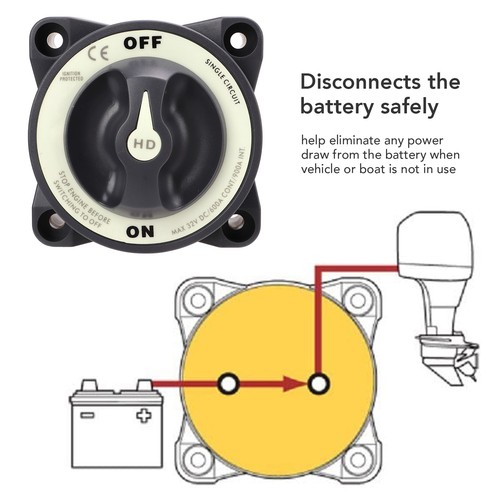 Battery power single - single, circuit