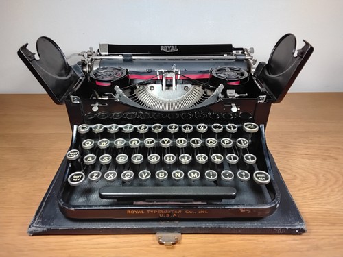 Royal model typewriter - royal, p