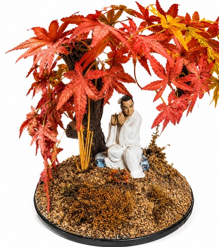 Vntg japanese zen monk under - vntg,