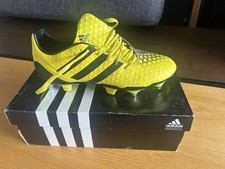 Adidas Incurza SG Bright Yellow/ Core Black Rugby Boots Size UK 8