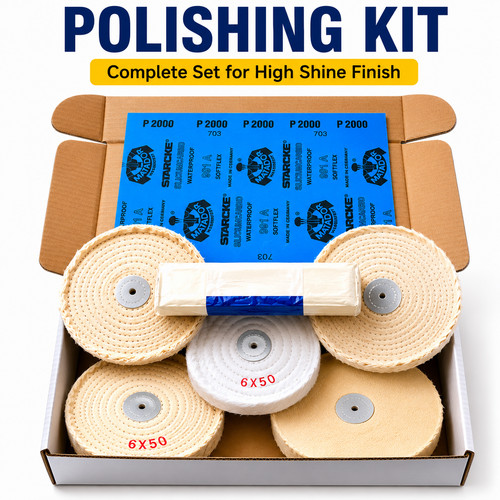 Polishing mop kit with - polishing,