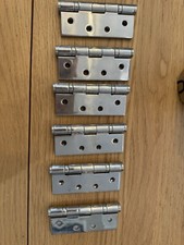 Satin Chrome Stainless Steel 4" Ball Bearing Grade 13 Butt Hinge (Eclipse 14854)