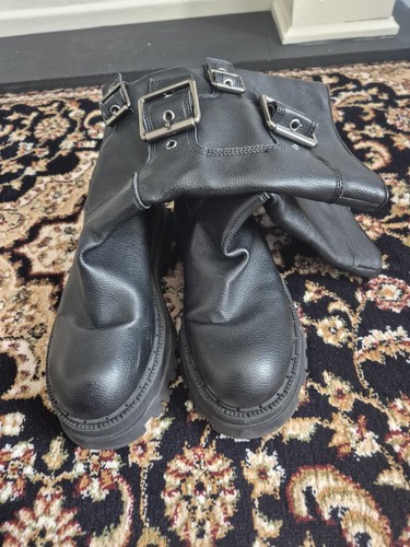 Zara leather biker - boots, size