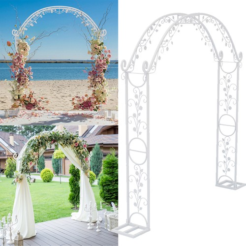 Large white wedding - arch, stand